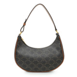 Celine Triomphe Canvas Calfskin Ava Shoulder Bag Handbags Celine