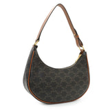 Celine Triomphe Canvas Calfskin Ava Shoulder Bag Handbags Celine