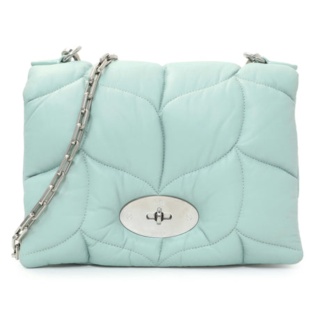 Mulberry Blue Nappa Pillow Quilted Little Softie Bag Handbags Mulberry