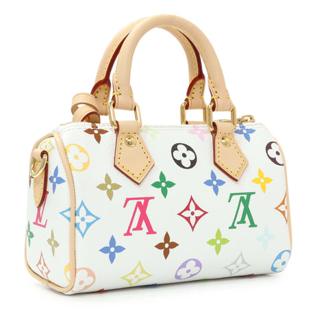Louis Vuitton X Takashi Murakami Monogram Multicolor Nano Speedy Handbags Louis Vuitton