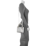 Christian Dior Satin Crystal Cannage Mini Lady Dior Handbags Christian Dior
