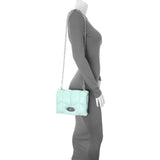 Mulberry Blue Nappa Pillow Quilted Little Softie Bag Handbags Mulberry