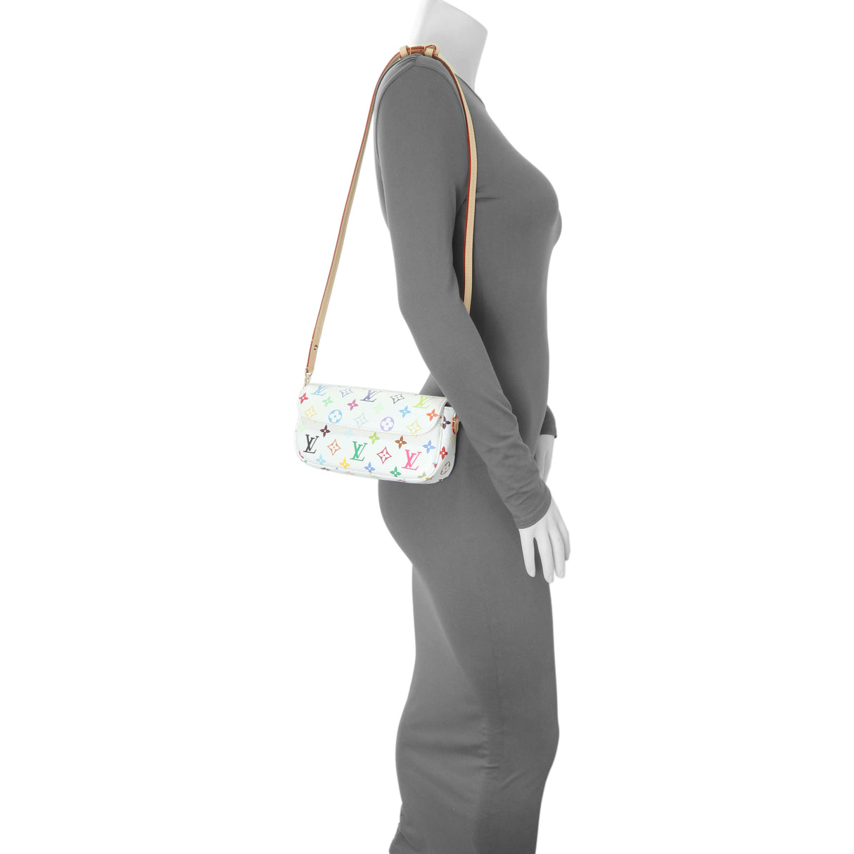 Louis Vuitton X Takashi Murakami Monogram Multicolor Ivy Wallet On Chain Handbags Louis Vuitton