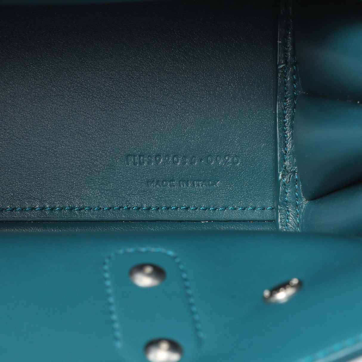 Saint Laurent Teal Calfskin Nano Sac De Jour Handbags Saint Laurent