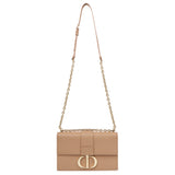 Christian Dior Blush Grained Calfskin 30 Montaigne Chain Flap Bag