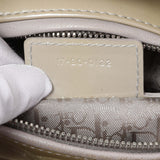 Christian Dior Metallic Grey Patent Cannage Medium Lady Dior Handbags Christian Dior
