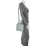 Christian Dior Grey Patent Cannage Small Lady Dior Handbags Christian Dior