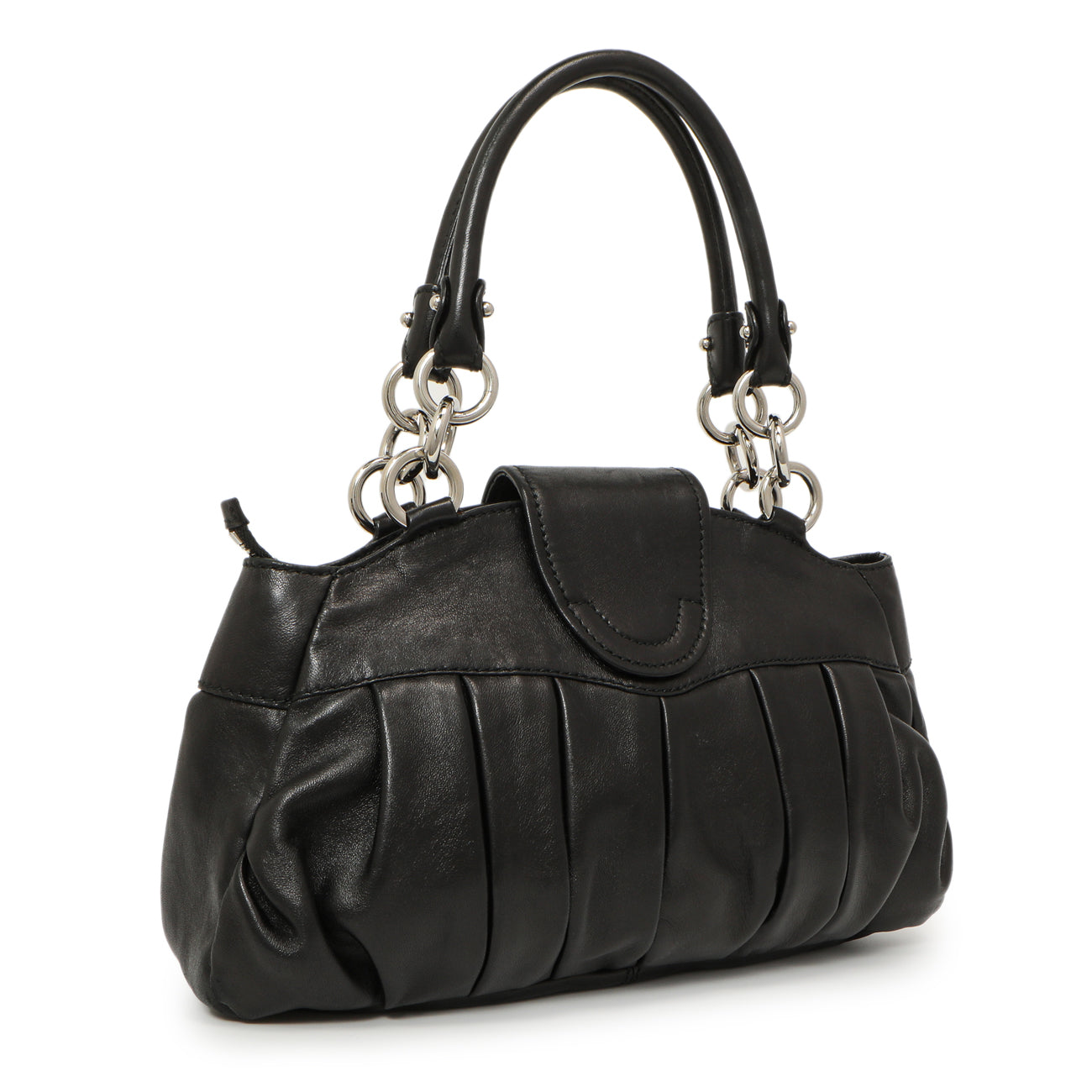2025-25 秋冬新作  ハイブランドの Salvatore Modaselle – Bag Gancini Calfskin Black Ferragamo バッグ