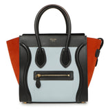 Celine Tricolor Calfskin Micro Luggage Tote