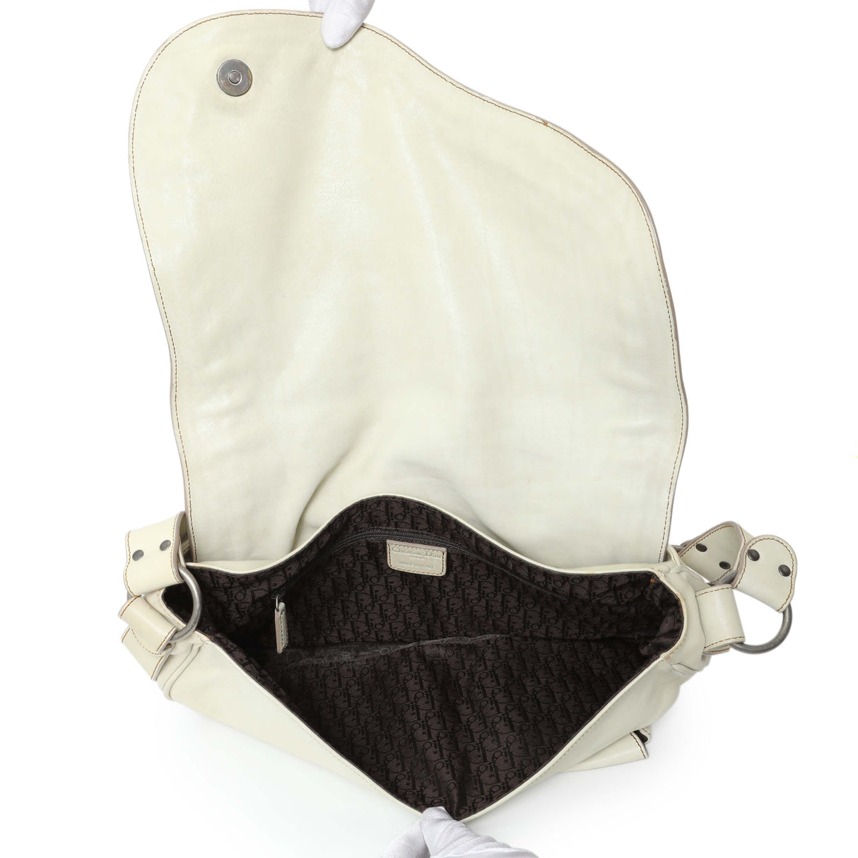 Christian Dior Calfskin Gaucho Saddle Bag Handbags Christian Dior