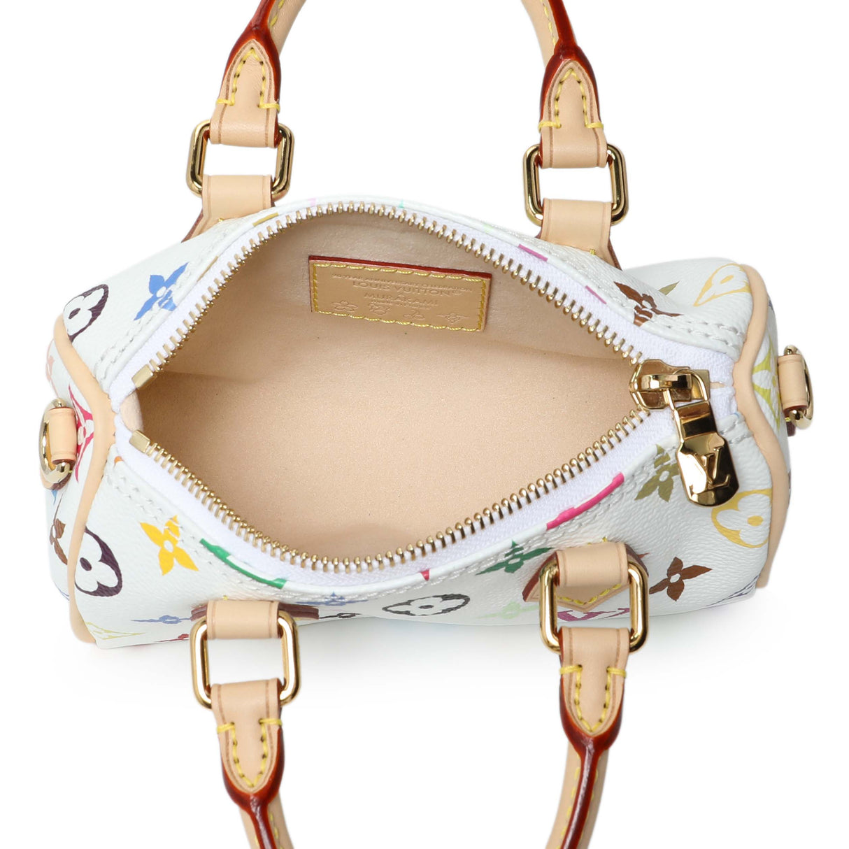 Louis Vuitton X Takashi Murakami Monogram Multicolor Nano Speedy Handbags Louis Vuitton