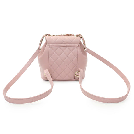 Chanel Light Pink Calfskin Small Duma Backpack Handbags Chanel