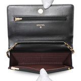 Chanel Black Quilted Lambskin Wallet on Chain Handbags Chanel