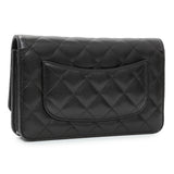 Chanel Black Quilted Caviar Wallet on Chain Handbags Chanel