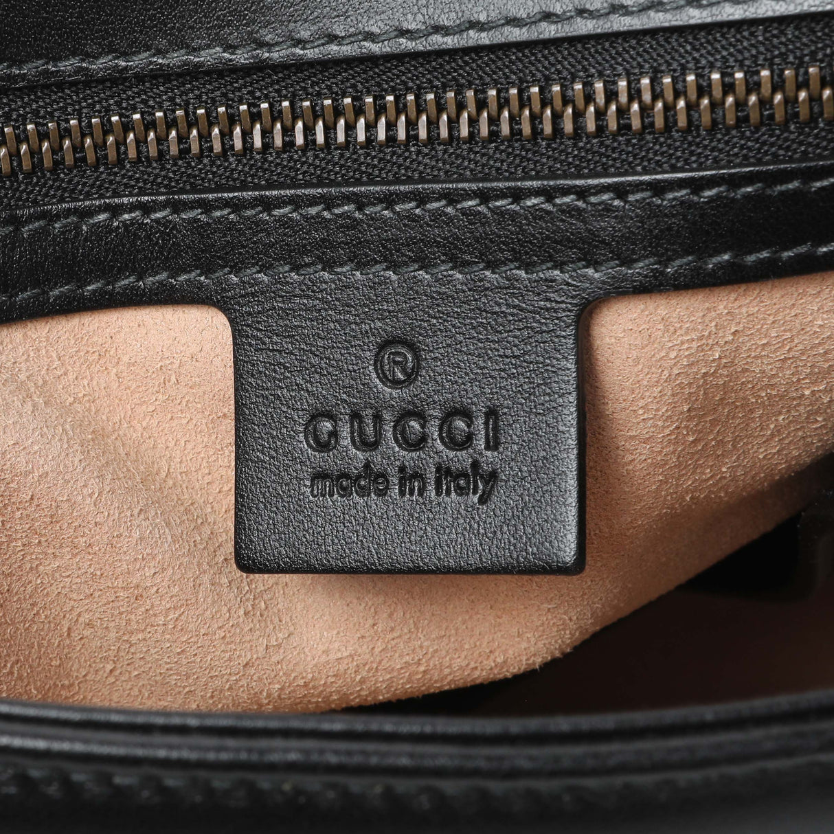 Gucci Black Calfskin Matelasse Small GG Marmont Top Handle Shoulder Bag Handbags Gucci