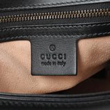 Gucci Black Calfskin Matelasse Small GG Marmont Top Handle Shoulder Bag Handbags Gucci