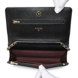 Chanel Black Quilted Caviar Wallet on Chain Handbags Chanel