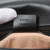 Gucci Black Calfskin Matelasse Small GG Marmont Top Handle Shoulder Bag Handbags Gucci