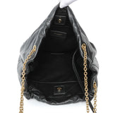 Saint Laurent Black Lambskin Matelasse Monogram Large Jamie 4.3 Pochon Handbags Saint Laurent