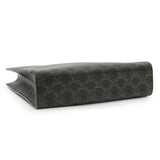 Celine Triomphe Canvas Calfskin Small Vertical Cabas Handbags Celine