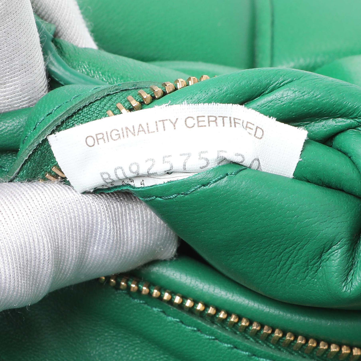 Bottega Veneta Green Lambskin Maxi Intreccio Padded Chain Cassette Crossbody Bag Handbags Bottega Veneta