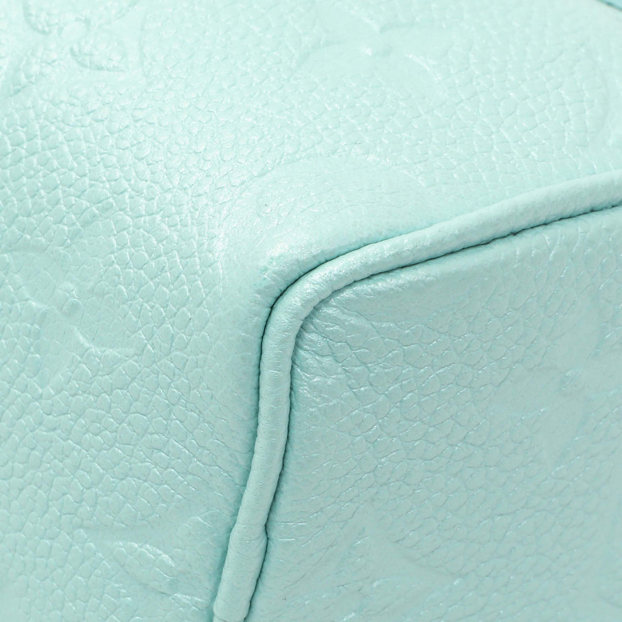 Louis Vuitton Pearly Lagoon Turquoise Empreinte Monogram Nano Speedy Handbags Louis Vuitton