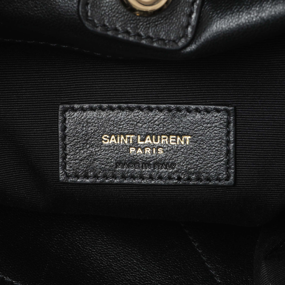 Saint Laurent Black Lambskin Matelasse Monogram Large Jamie 4.3 Pochon Handbags Saint Laurent