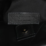 Saint Laurent Black Lambskin Matelasse Monogram Large Jamie 4.3 Pochon Handbags Saint Laurent