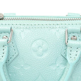 Louis Vuitton Pearly Lagoon Turquoise Empreinte Monogram Nano Speedy Handbags Louis Vuitton