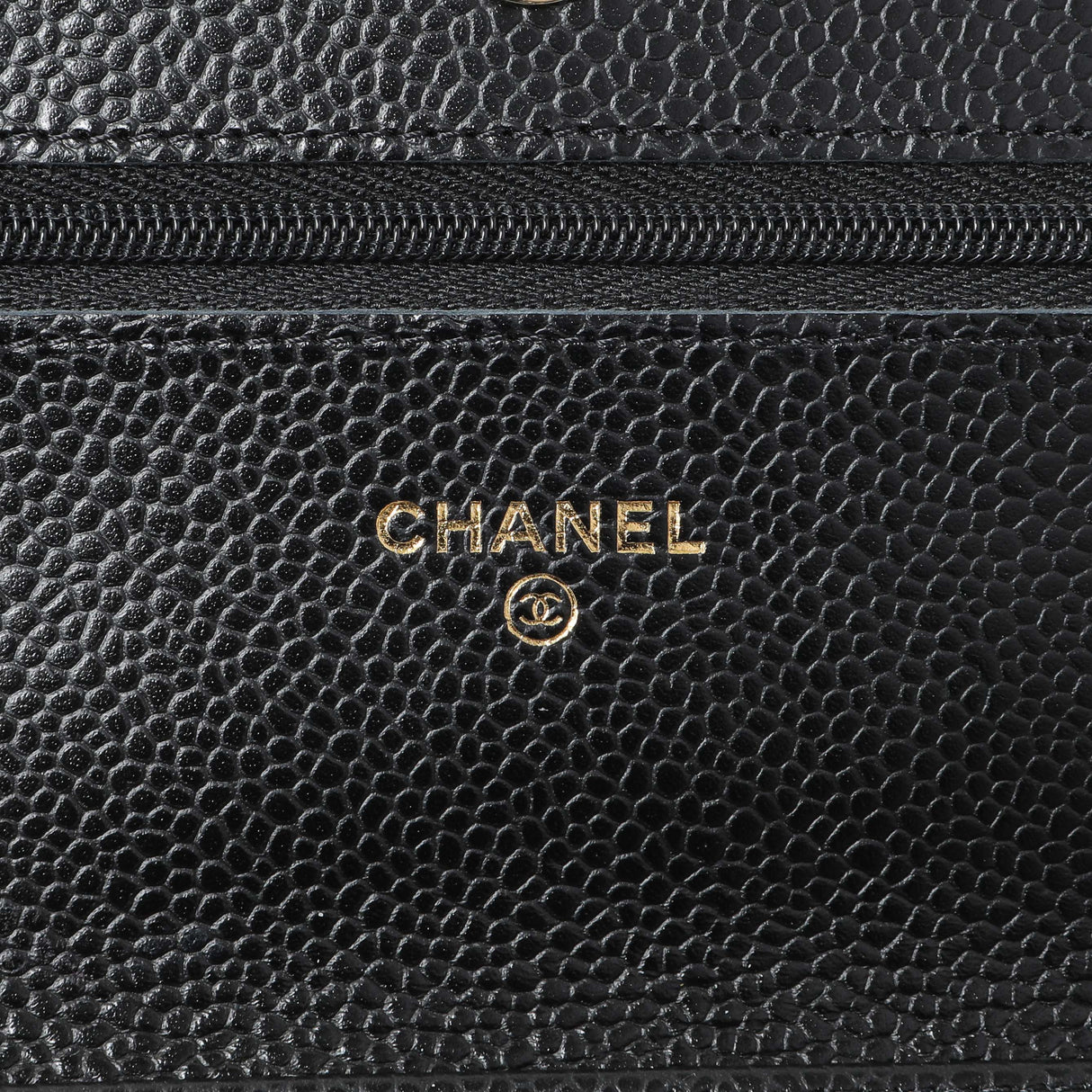 Chanel Black Quilted Caviar Wallet on Chain Handbags Chanel