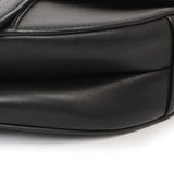 Christian Dior Black Smooth Calfskin Saddle Bag