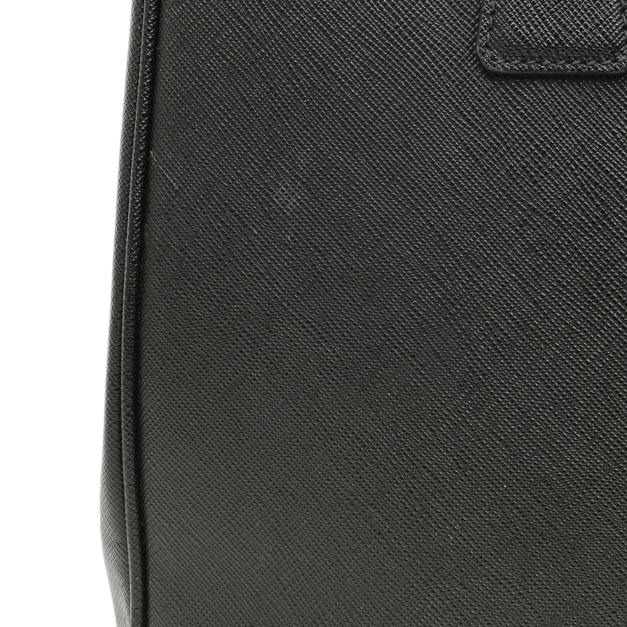 Prada Black Saffiano Medium Galleria Double Zip Tote – Modaselle