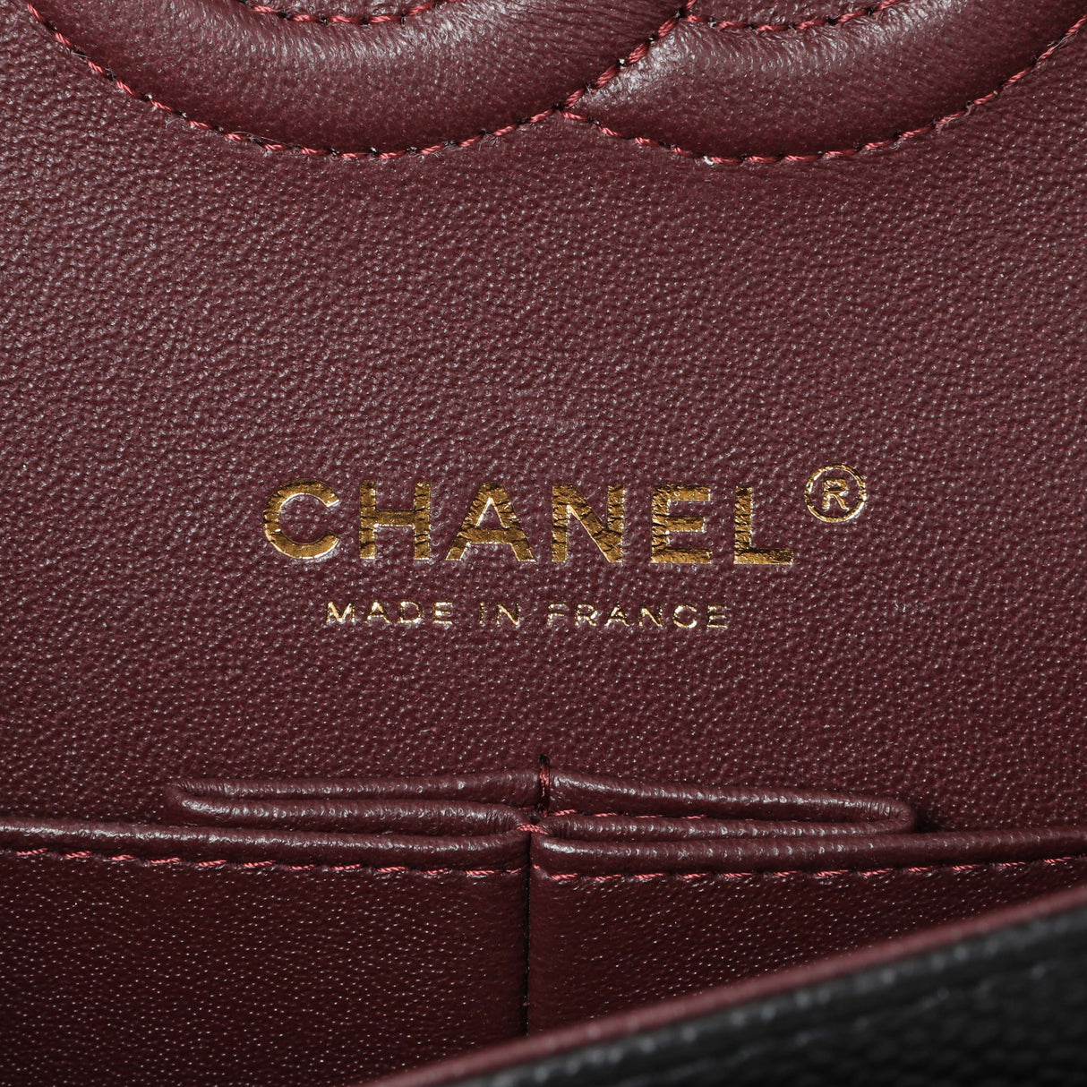 Chanel Black Quilted Caviar Medium Classic Double Flap Handbags Chanel