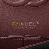 Chanel Black Quilted Caviar Medium Classic Double Flap Handbags Chanel