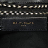 Balenciaga Calfskin Allover Logo XS Bazar Shopper Tote