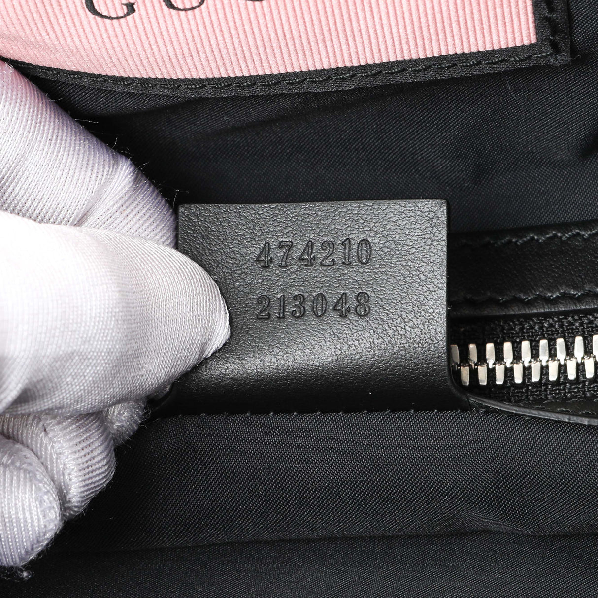 Gucci Black Calfskin GucciGhost Drawstring Backpack Handbags Gucci