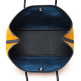 Hermes Jaune D'Or Bleu Outremer Toile Officier Negonda Garden Party 30 TPM Handbags Hermes