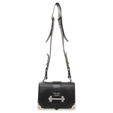 Prada Black City Calf Saffiano Cahier Bag Handbags Prada