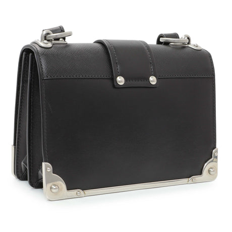 Prada Black City Calf Saffiano Cahier Bag Handbags Prada