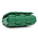 Bottega Veneta Green Lambskin Maxi Intreccio Padded Chain Cassette Crossbody Bag Handbags Bottega Veneta