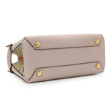 Burberry Derby Calfskin House Check Small Banner Tote Handbags Burberry