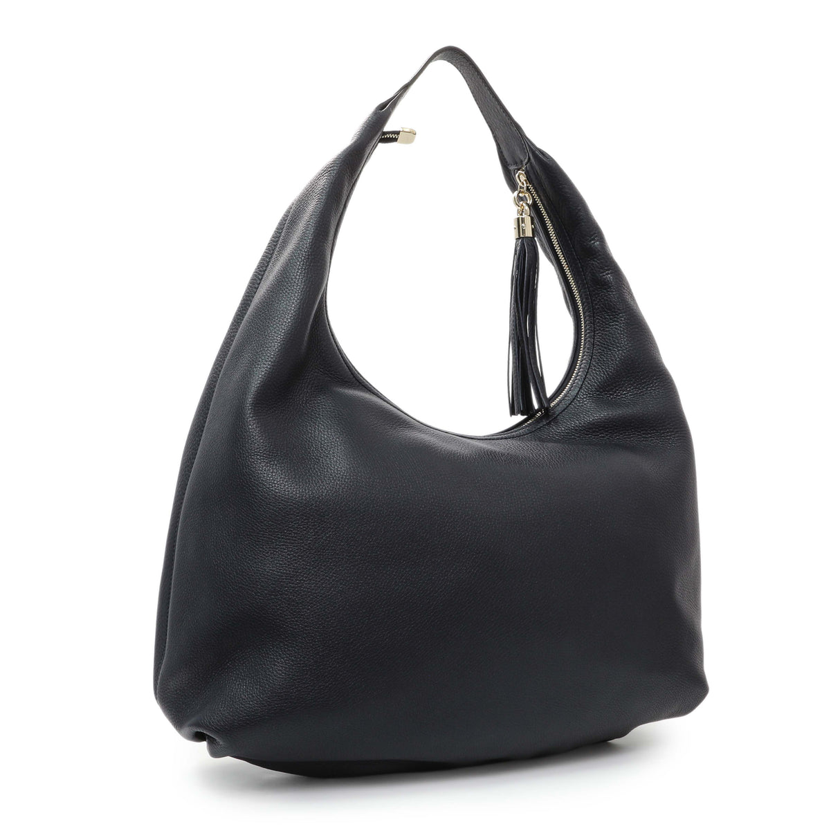 Gucci Navy Blue Pebbled Calfskin Soho Hobo Handbags Gucci