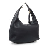 Gucci Navy Blue Pebbled Calfskin Soho Hobo Handbags Gucci