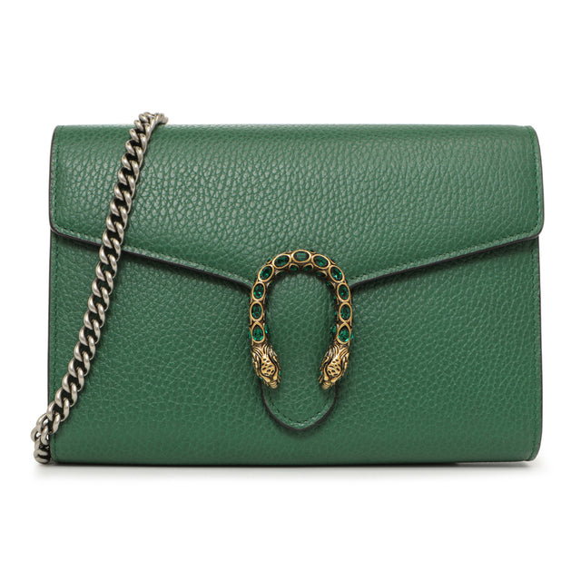 Gucci Emerald Calfskin Mini Dionysus Chain Wallet – Modaselle