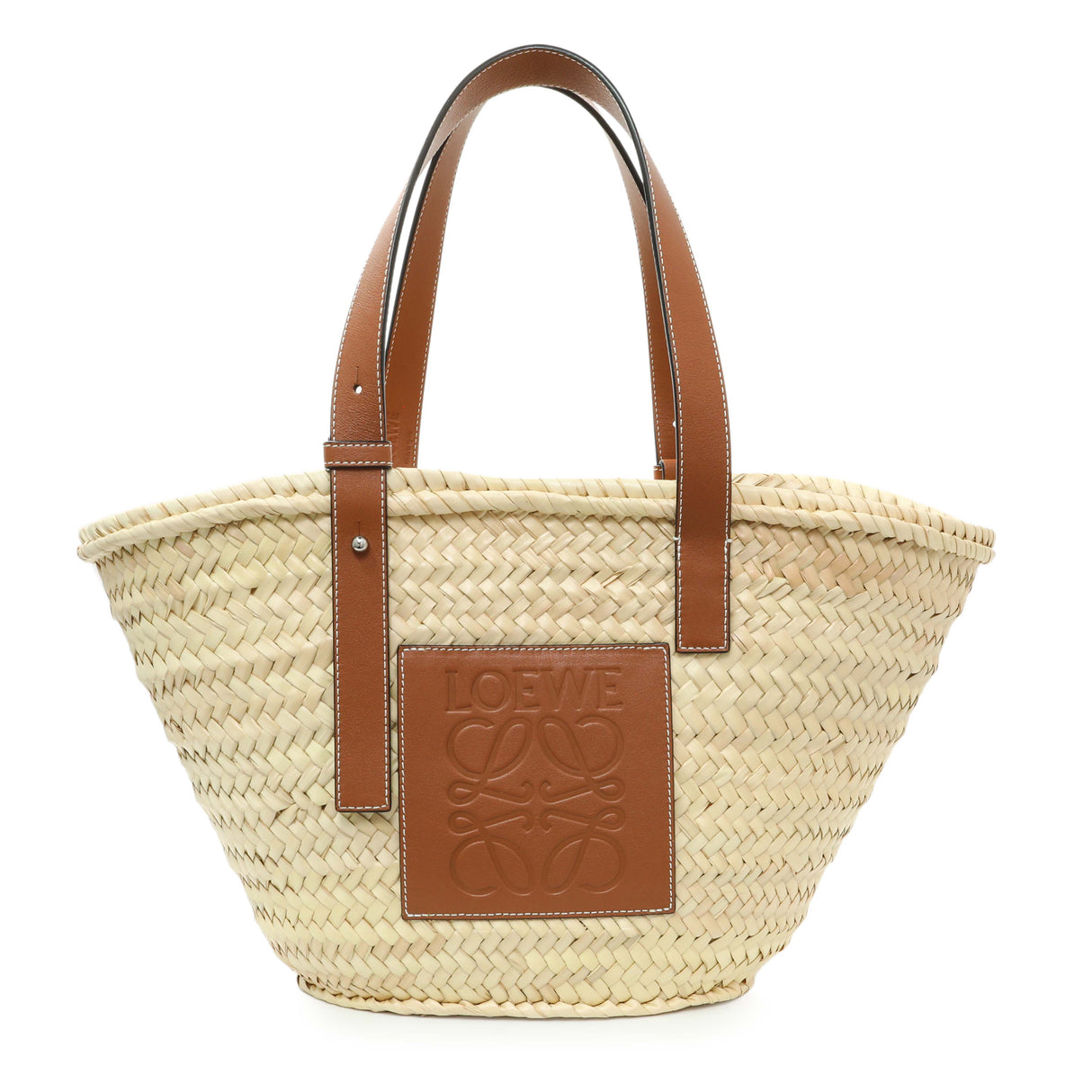 Loewe Raffia Medium Basket Tote Handbags Loewe