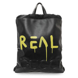 Gucci Black Calfskin GucciGhost Drawstring Backpack Handbags Gucci