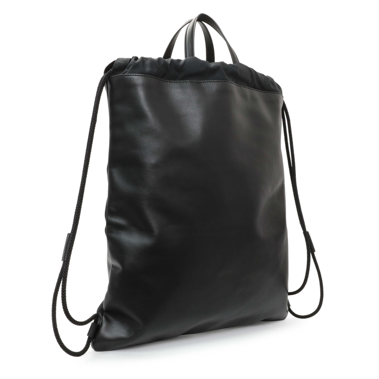 Gucci Black Calfskin GucciGhost Drawstring Backpack Handbags Gucci