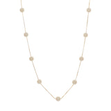 18K Yellow Gold Akoya Pearl Necklace