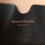 Alexander McQueen Black Pleated Skull Mini Crossbody Bag Handbags Alexander McQueen