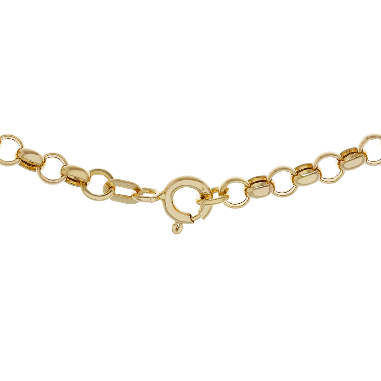 18K Yellow Gold Rolo Gold Chain Fine Jewellery Modaselle